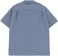 Brixton Bunker Linen Blend S/S Shirt - flint stone blue - reverse