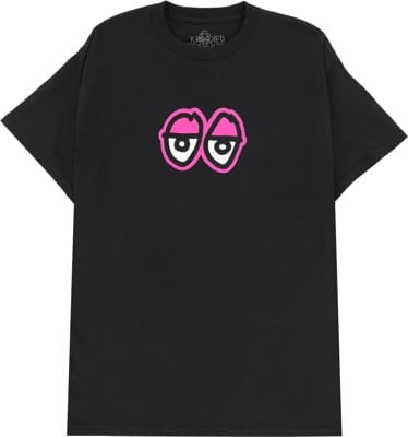 Krooked Eyes LG T-Shirt - black/magenta-white-black - view large