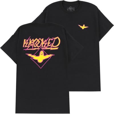Krooked Bird Lightening T-Shirt - black/magenta-yellow - view large