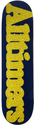 Alltimers Broadway Stoned 8.3 Skateboard Deck - navy/yellow - view large
