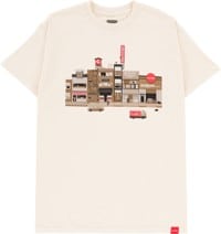 Chocolate Pixel City T-Shirt - cream