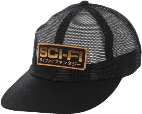 Sci-Fi Fantasy Mesh Snapback Hat - black - view large
