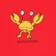 Sci-Fi Fantasy Crab T-Shirt - red - front detail