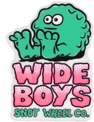 Snot Wide Boys MD Sticker - green/pink