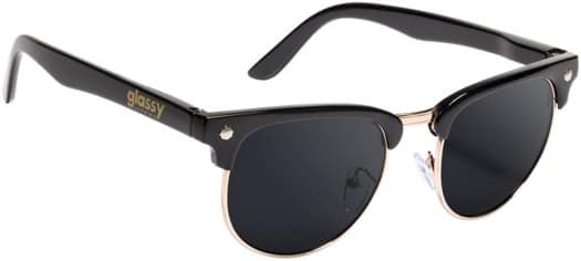 Glassy Morrison Polarized Sunglasses - black/gold polarized lens - view large
