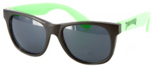 Thrasher Logo Sunglasses - black/green - view large