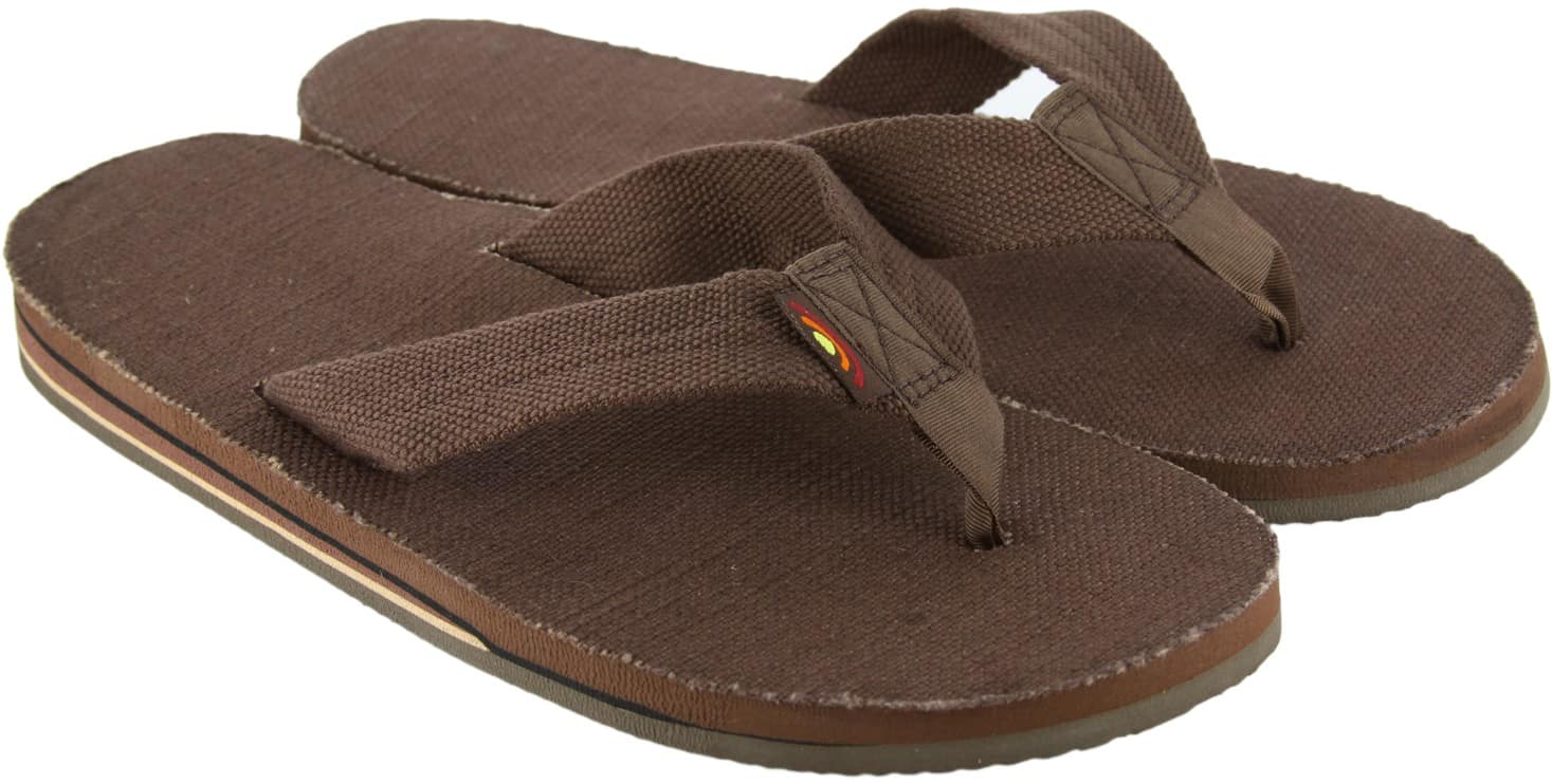 Rainbow Sandals Hemp Double Layer Eco Sandals - brown | Tactics