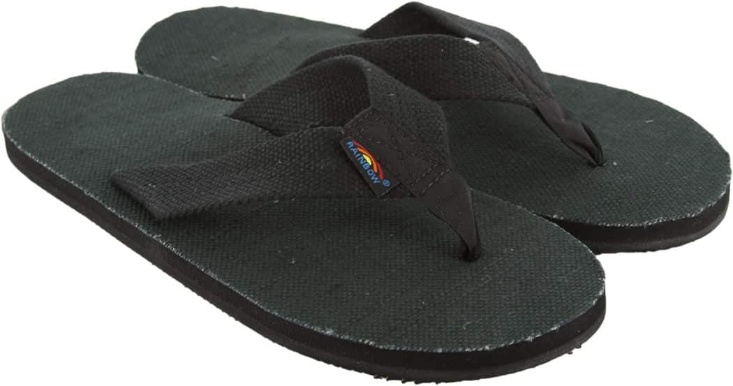 Rainbow Sandals Hemp Single Layer Eco Sandals black Tactics