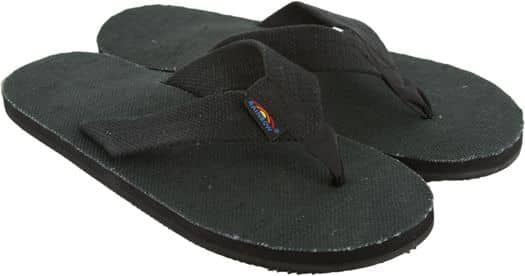 Rainbow Sandals Hemp Single Layer Eco Sandals - black - view large
