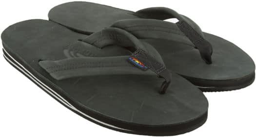 Rainbow Sandals Premier Leather Double Layer Sandals - black - view large