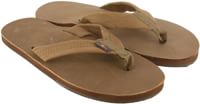 Rainbow Sandals Premier Leather Single Layer Sandals - dark brown