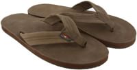 Rainbow Sandals Premier Leather Single Layer Sandals - expresso