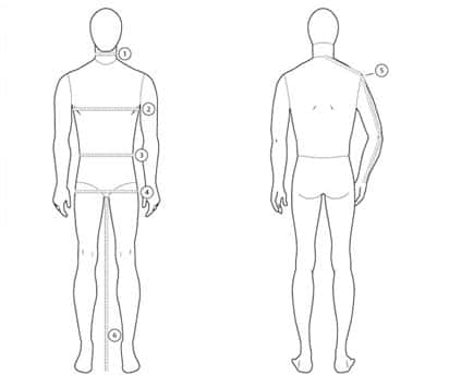 north face chest size chart