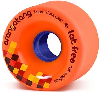 Orangatang Fat Free Freeride Longboard Wheels - orange (80a) - view large