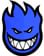 Spitfire Fireball MD 6" Sticker - blue