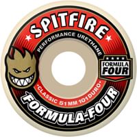 Spitfire Formula Four Classic Skateboard Wheels - white (101d)