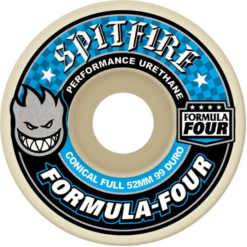 Spitfire Formula Four Conical Full Skateboard Wheels white (99d