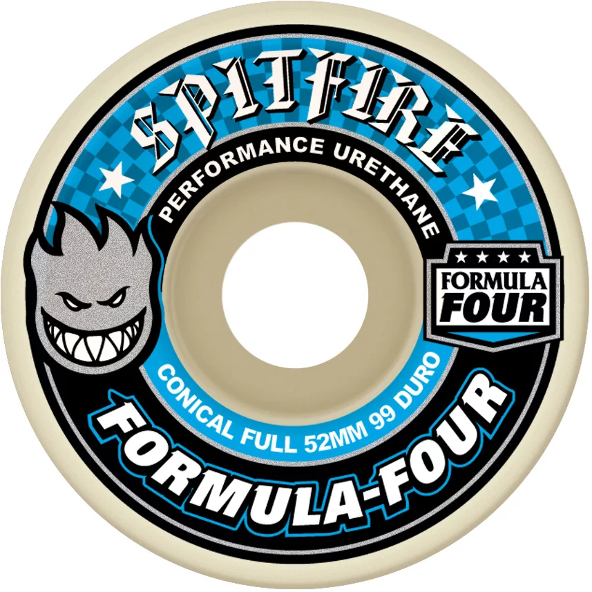 Spitfire Skateboard Wheels F4 99A Conical Full Formula Four 54mm 