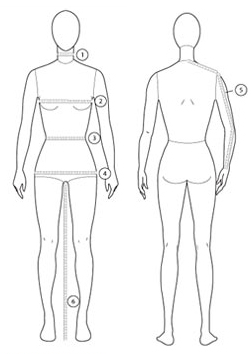 Standard Female Measurement Chart