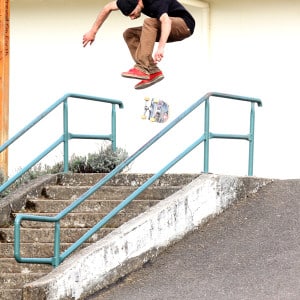 Justin James Heelflip Over Rail