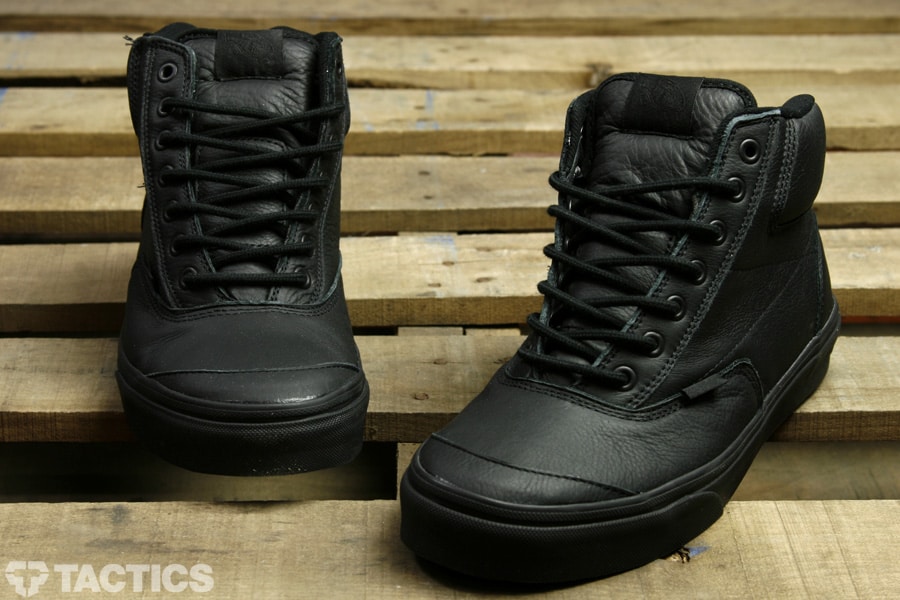 vans slip ons womens black leather