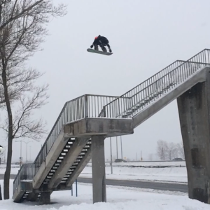 Justin Sends a MASSIVE OLLIE!