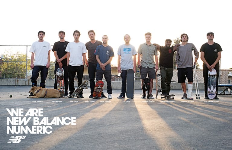 new balance skateboard team