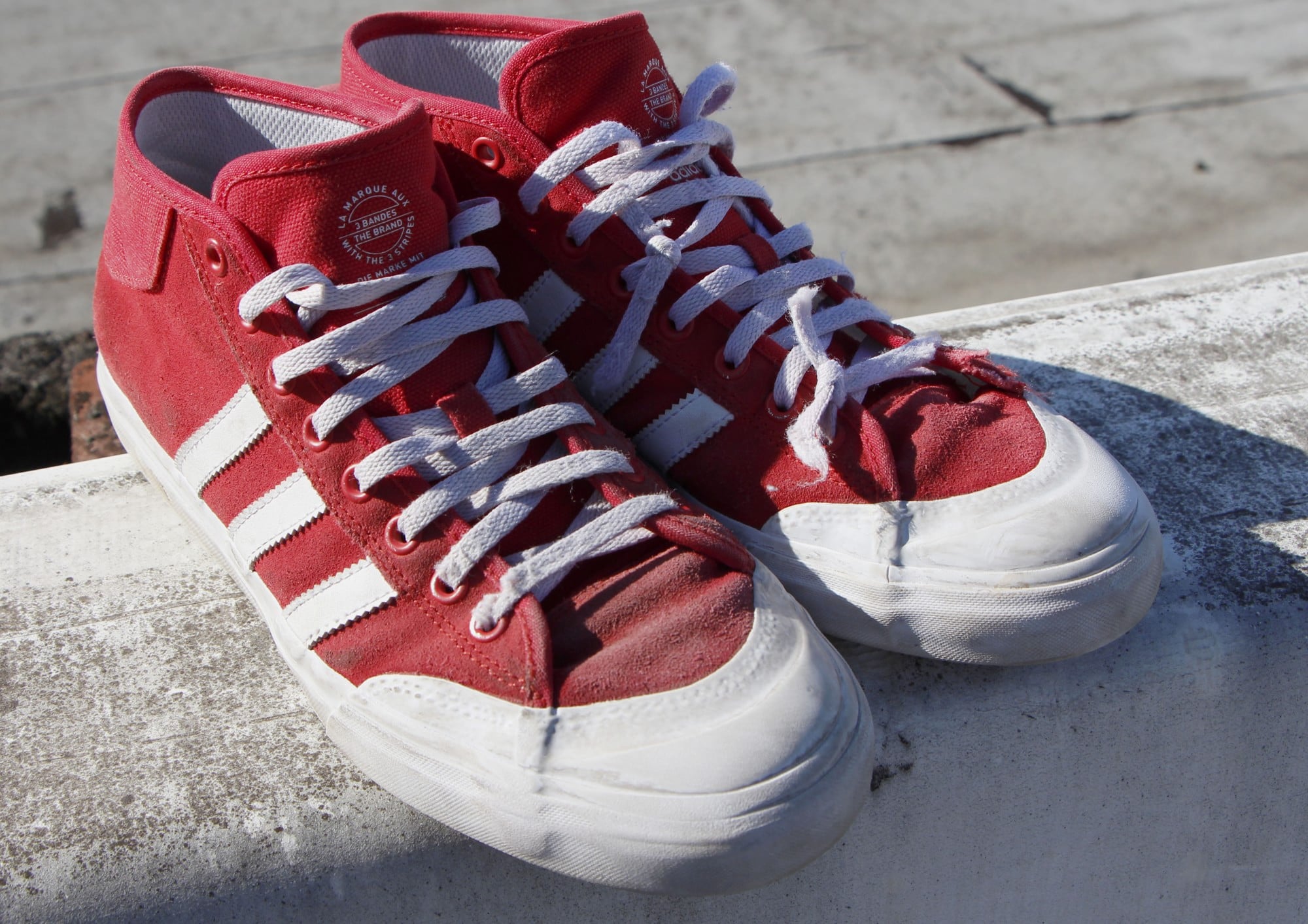 adidas matchcourt mid red