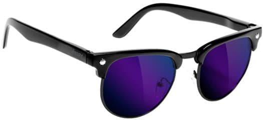Glassy Morrison Polarized Sunglasses - matte black/blue polarized lens - view large