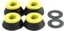 Bones HardCore Medium Skate Bushings (2 Truck Set) - black - set