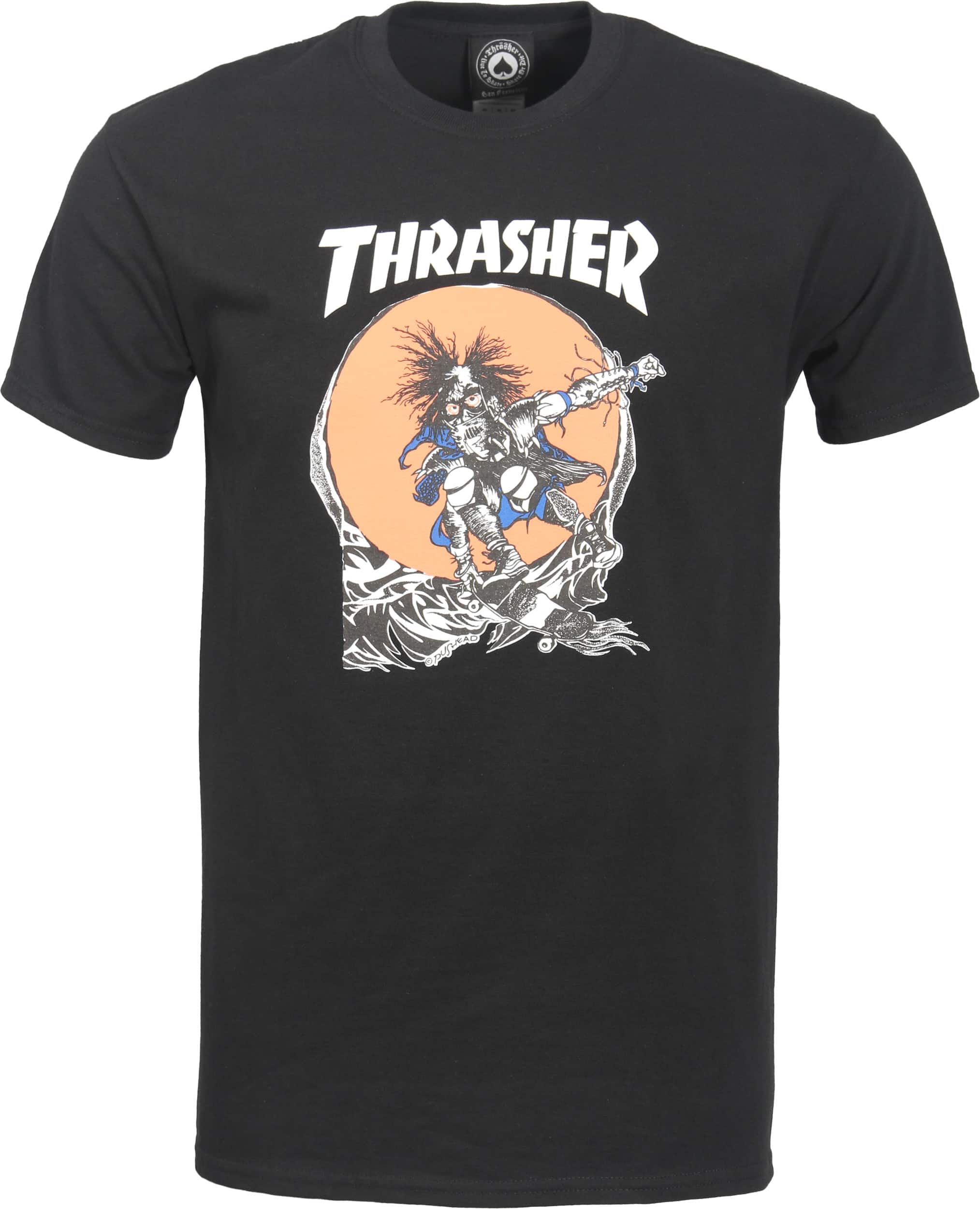 Thrasher Skate Outlaw by Pushead T-Shirt - black | Tactics