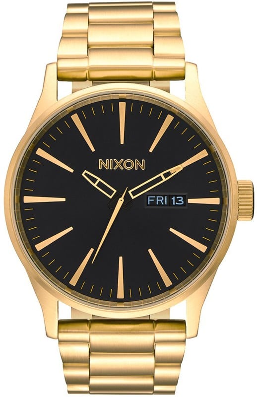 Nixon Sentry SS Watch all gold/black Free Shipping Tactics