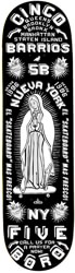 5boro Cinco Barrios 8.5 Skateboard Deck - black
