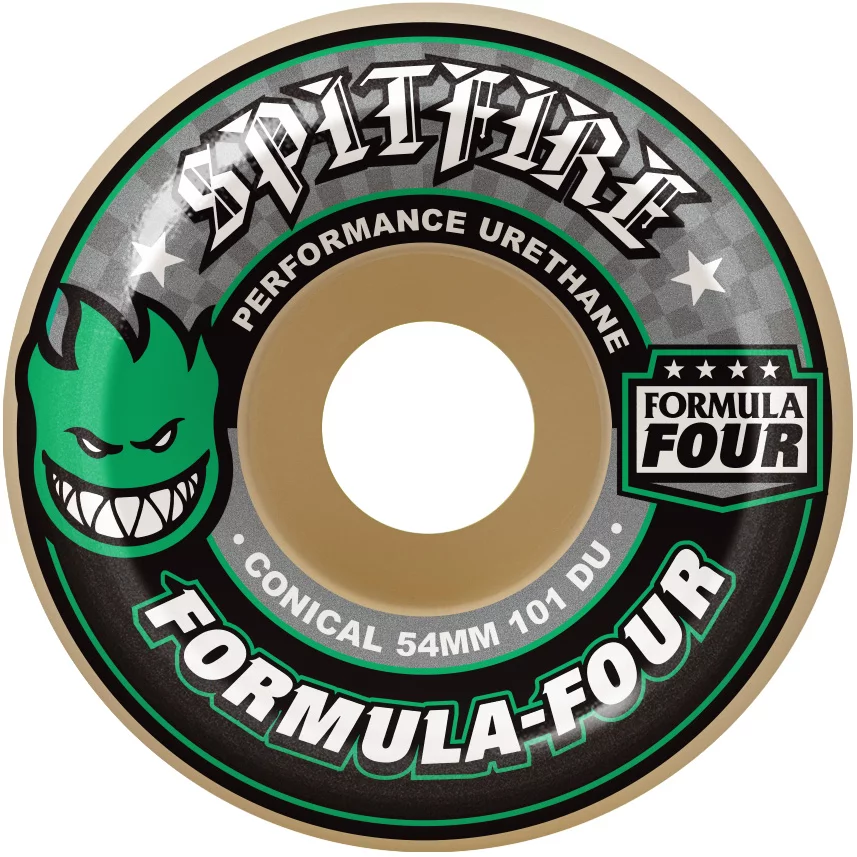 Amazon.com : Spitfire F4 Conical Full Wheels White Red 54mm