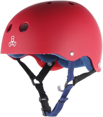 Triple Eight Multi-Impact Sweatsaver Skate Helmet - united red rubber - view large
