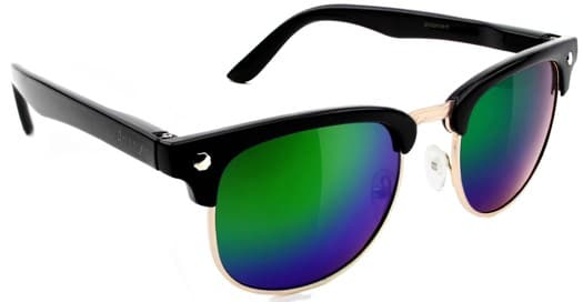 Glassy Morrison Polarized Sunglasses - black/green mirror polarized lens - view large