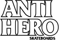 Anti-Hero Black Hero Sticker - clear/black