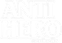 Anti-Hero Black Hero Sticker - clear/white