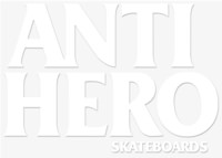 Anti-Hero Black Hero Sticker - white