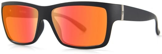 MADSON Piston Polarized Sunglasses - black matte/red chrome polarized - view large