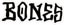 Bones Stik Bones 5" Sticker - black text