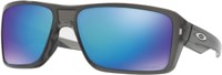 Oakley Double Edge Polarized Sunglasses - grey smoke/prizm sapphire polarized lens