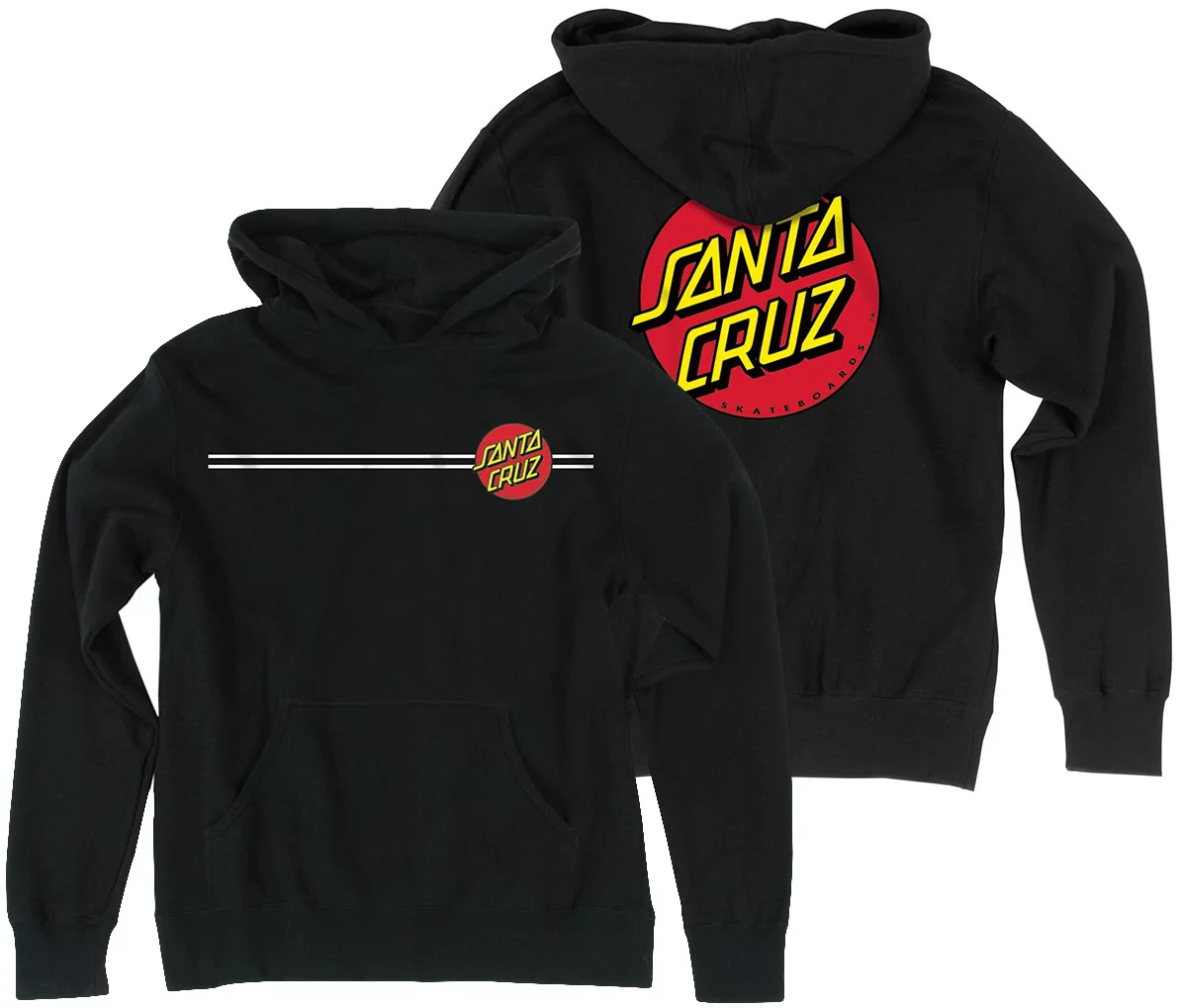 Santa Cruz Whimsical Dot Pullover Hoodie - Mineral Black – Focus