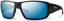 matte black/chromapop polarized blue mirror lens