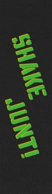 Shake Junt SJ Sprayed Skateboard Grip Tape - black/green-yellow spray - view large
