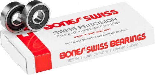 Bones Bearings Swiss Skateboard Bearings - black - view large