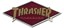 Thrasher Diamond Logo 4.5" Sticker - gold/maroon