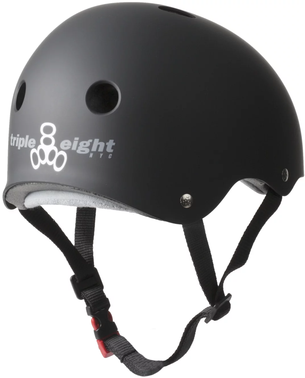 Triple Eight THE Certified Sweatsaver Skate Helmet - black rubber 