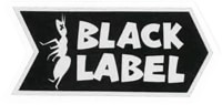 Black Label Ant Logo Sticker - white/black