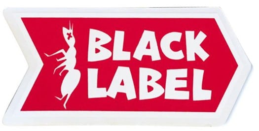 Black Label Ant Logo Sticker - white/red - view large